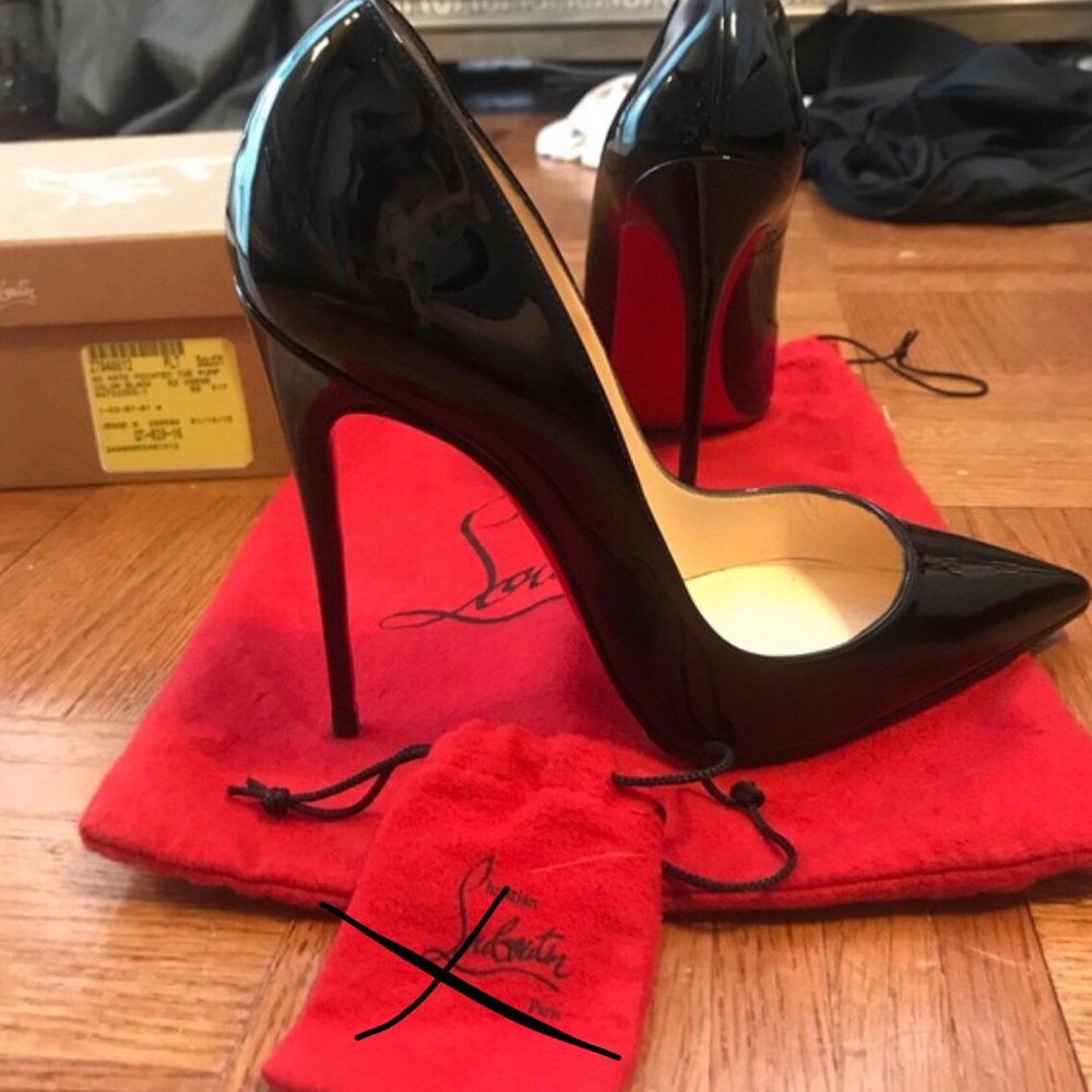 Christian Louboutin So Kate Black Patent Leather